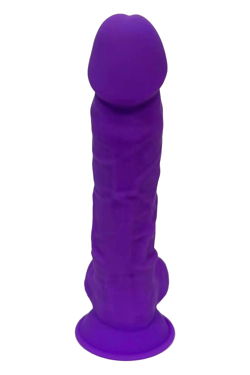 Фалоімітатор реалістичний Dream Toys Real Love на присосці з мошонкою, фіолетовий