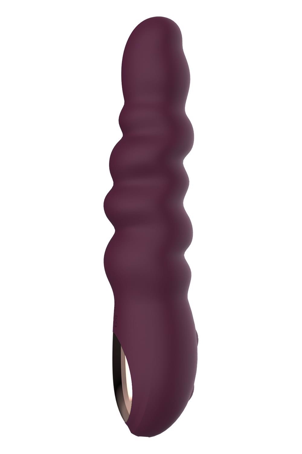 Класичний вібратор рельєфний Dream Toys ESSENTIALS Ripped Power Vibe, фіолетовий