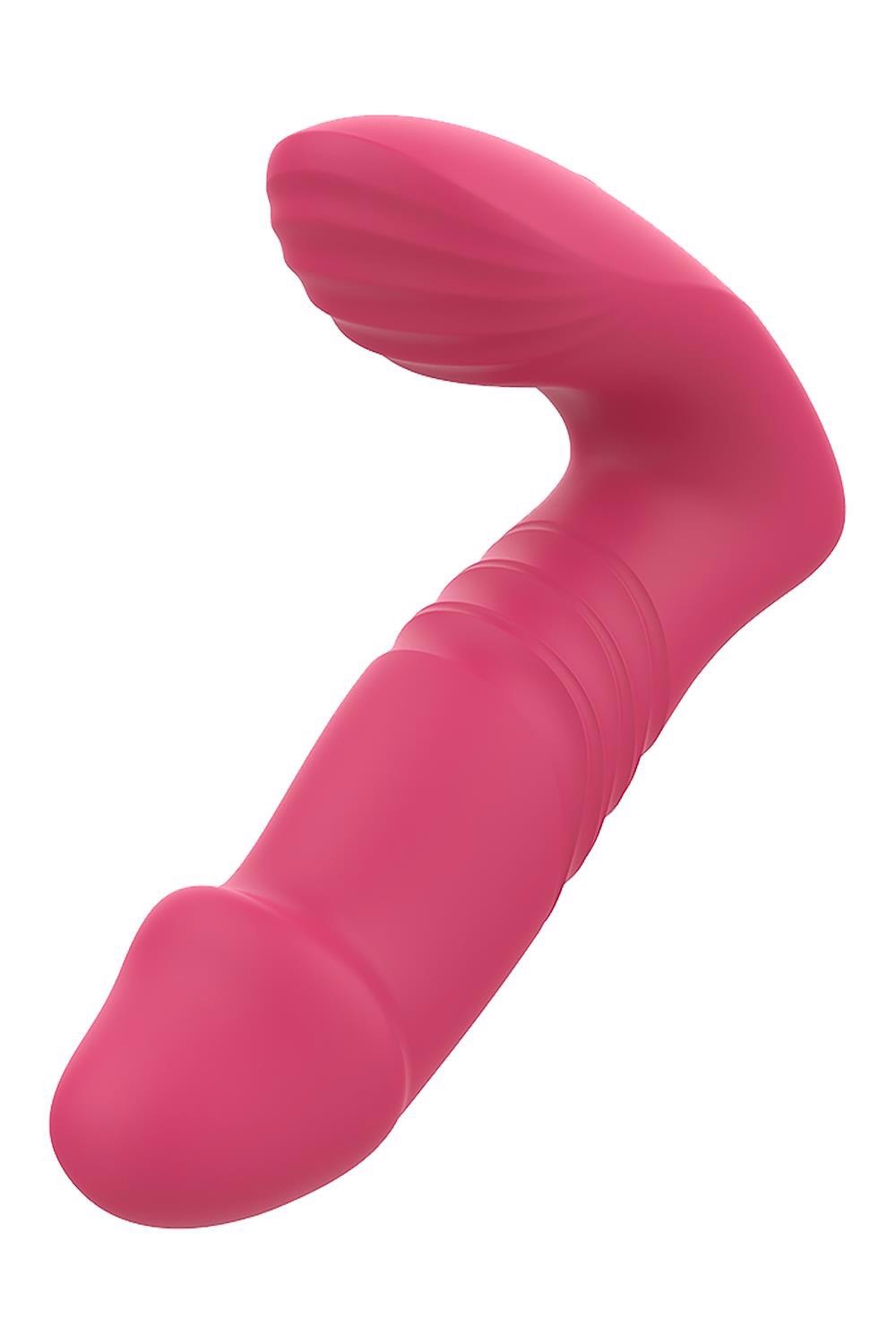 Анальний вібратор DREAM TOYS Essentials із поступальними рухами, рожевий
