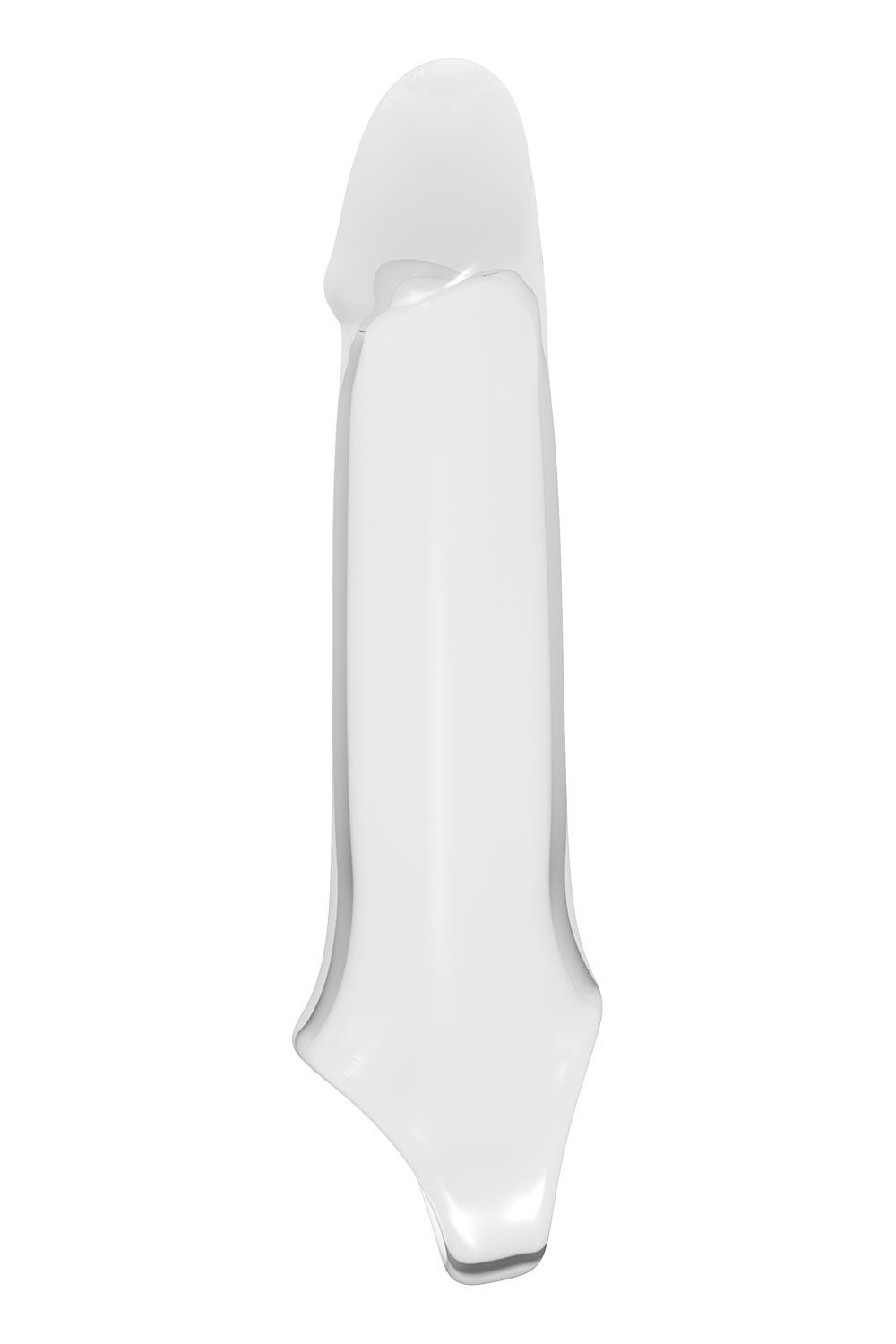 Насадка на пеніс Dreamtoys Ramrod з кільцем для мошонки, прозора