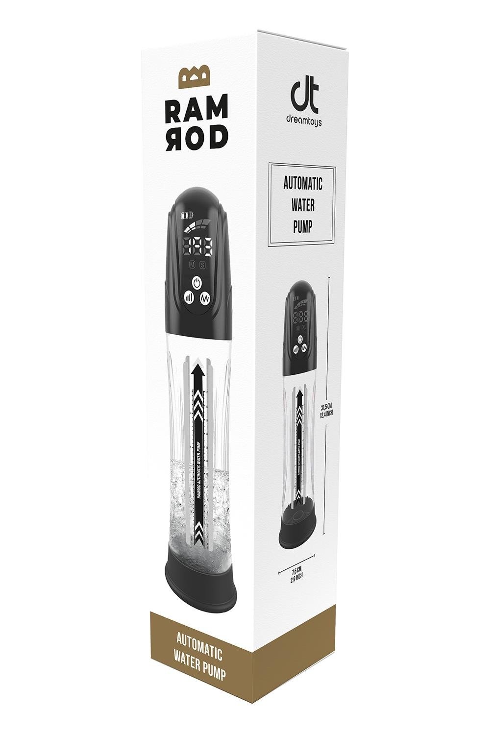 Гідропомпа для члена Dreamtoys Ramrod автоматична, прозора