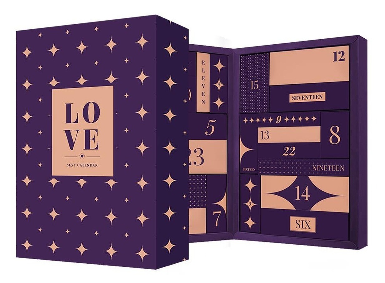 Адвент-календар для пари Dreamtoys LOVE Pleasure Box Sexy Calendar, 24 предмети
