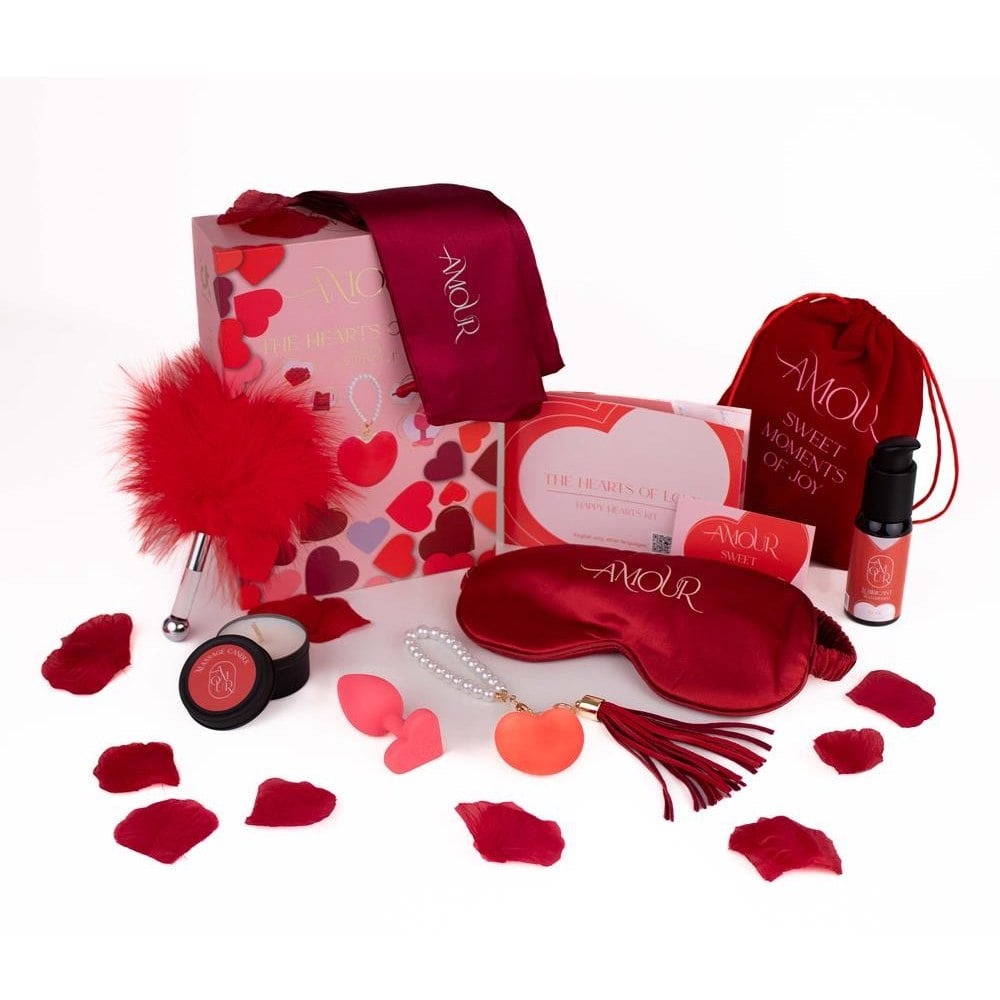 Набір еротичних гаджетів Dream Toys Amour The Hearts of Love, червоний
