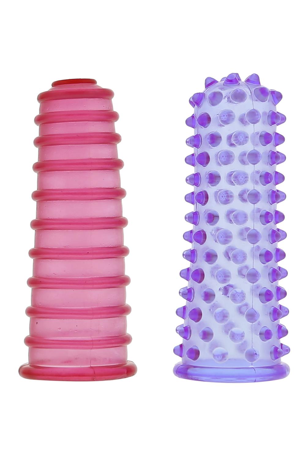 Насадки на палець ребристі DreamToys Favorites Lust Fingers кольорові