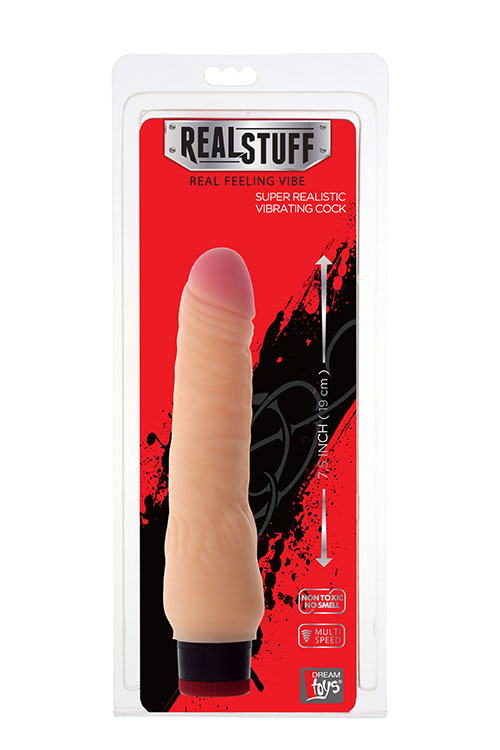 Вібромасажер REALISTX 8INCH VIBRATOR, FLESH