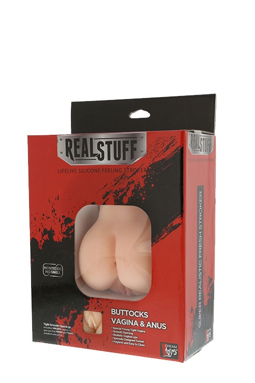 Мастурбатор Вагина и Анус с вибрацией Dream toys RealStuff