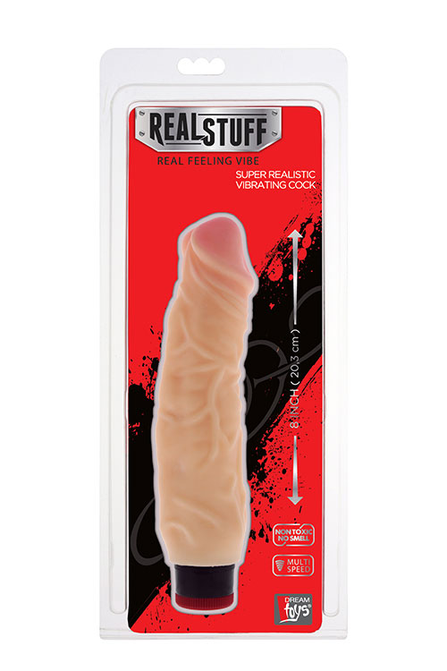 Вибратор реалистичный Dream toys FleshX с мягкими реалистичными контурами и прорисованными венами