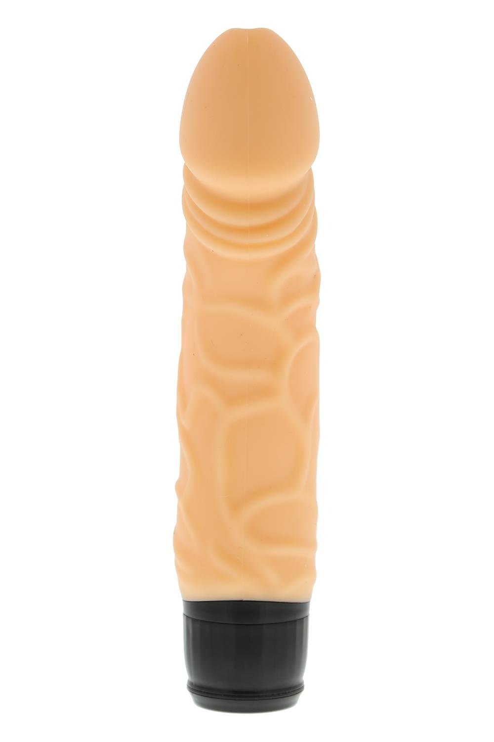 Вибромассажер классический реалистичный на батарейках DreamToys VIBES OF LOVE, бежевый
