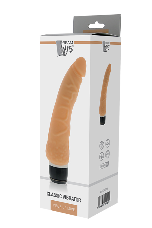 Вибромассажер реалистичный многоскоростной Dream toys , телесный