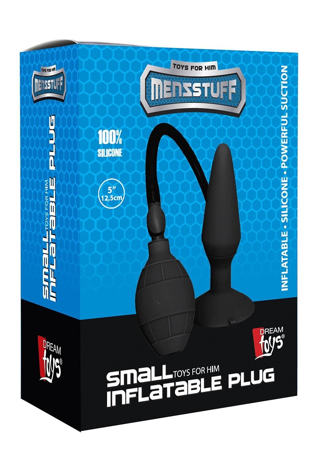 Анальний плаг розширювач із накачуванням Dream Toys Menzstuff Small Inflatable Plug чорний