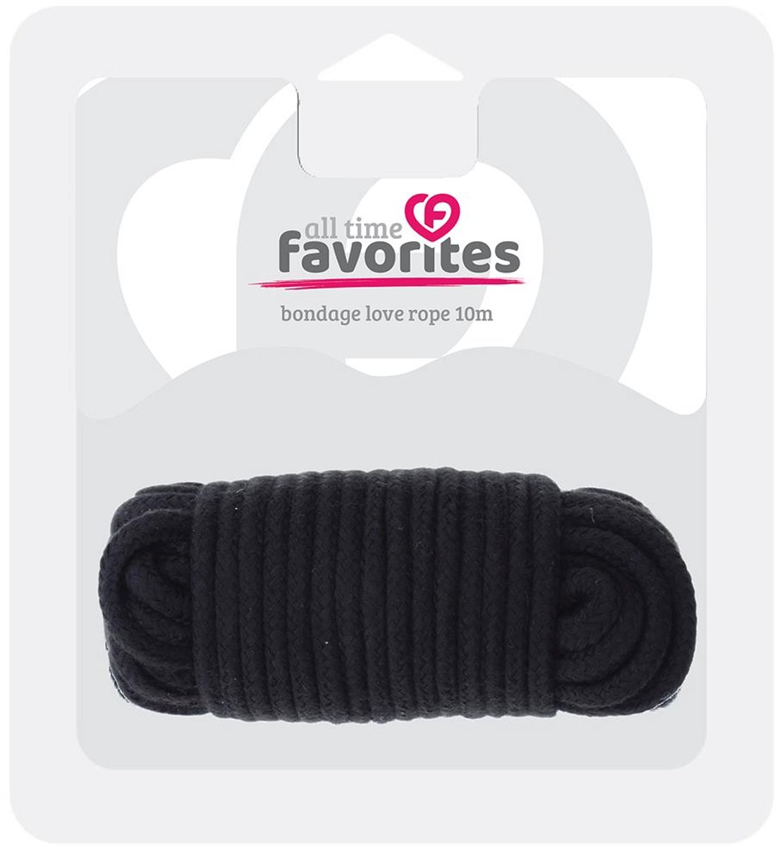 Мотузка для бондажу Dream Toys All Time Favorites чорна, 10 м