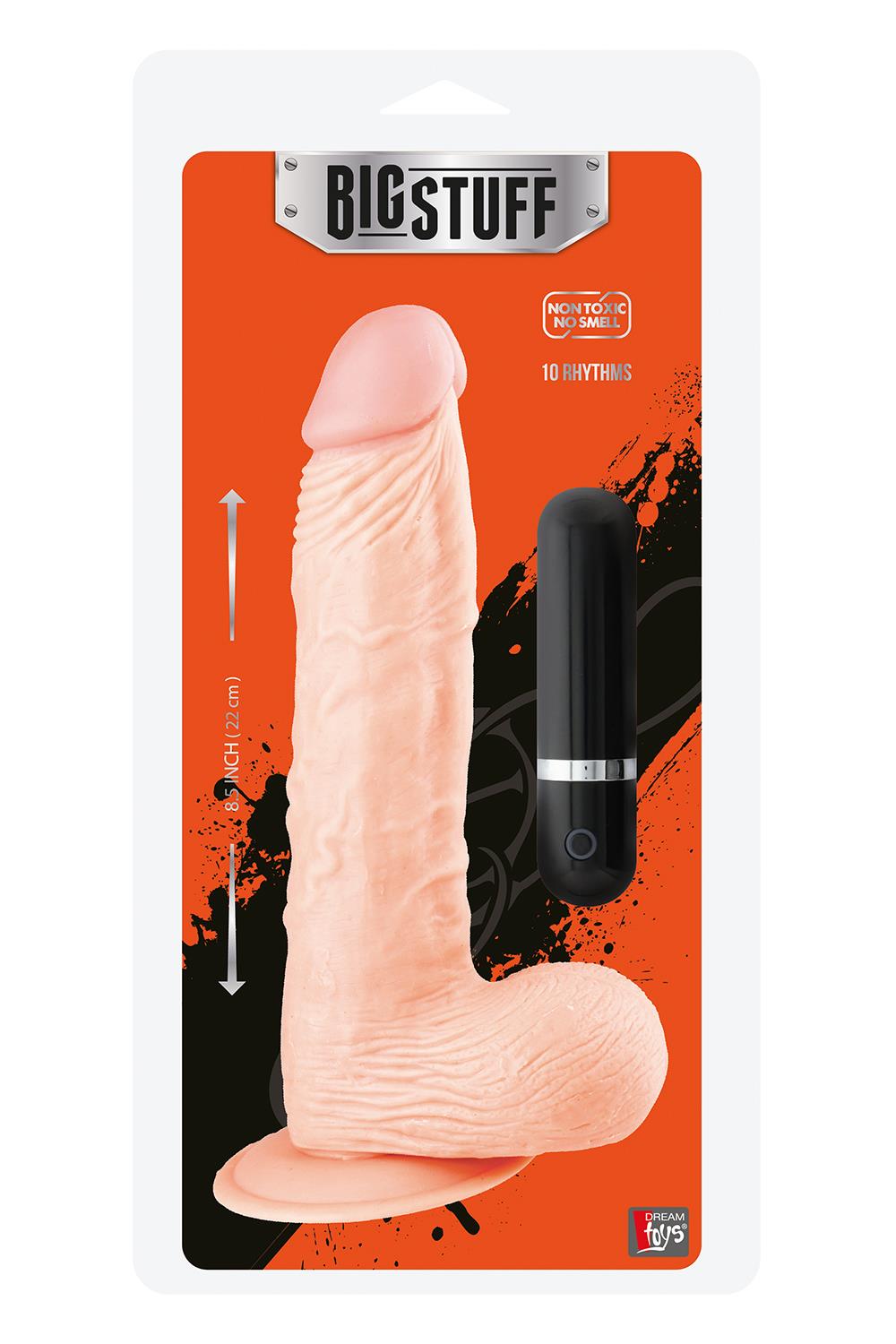 Вібромасажер BIGSTUFF 8.5 INCH, FLESH