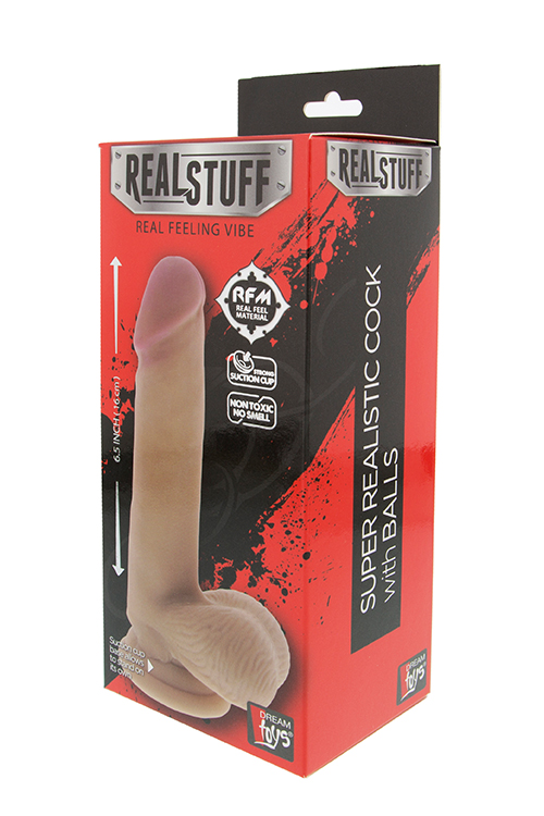 Фалоімітатор REALISTX 6.5 INCH DONG W. SCROTUM