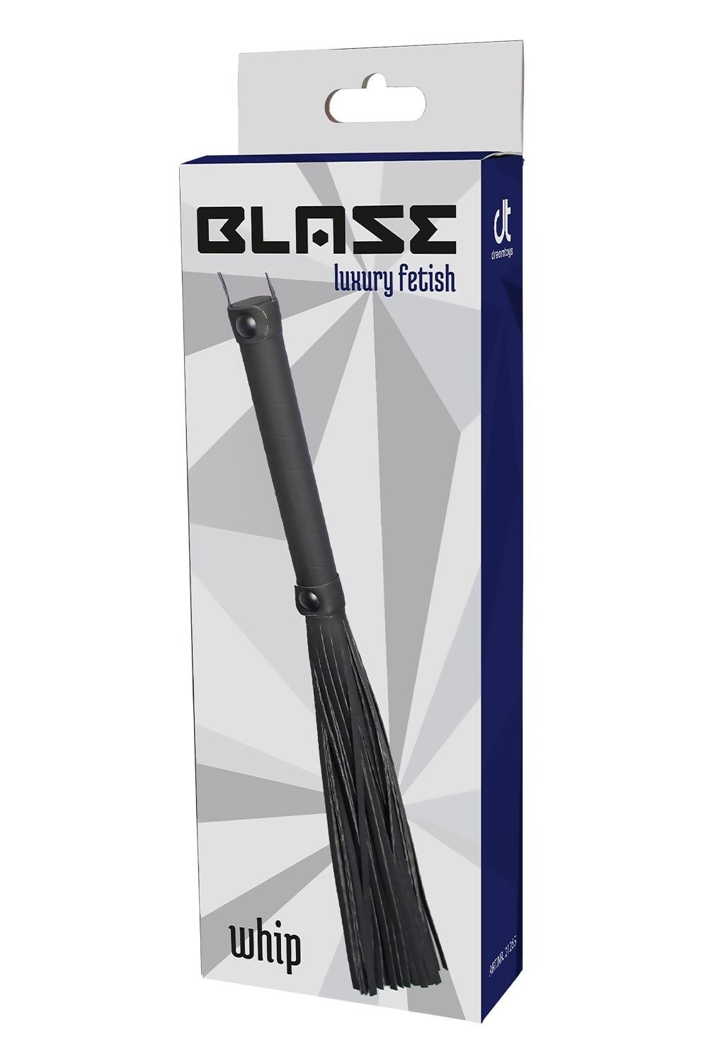 Флоггер с петлей Dream toys BLAZE Luxury Fetish черный