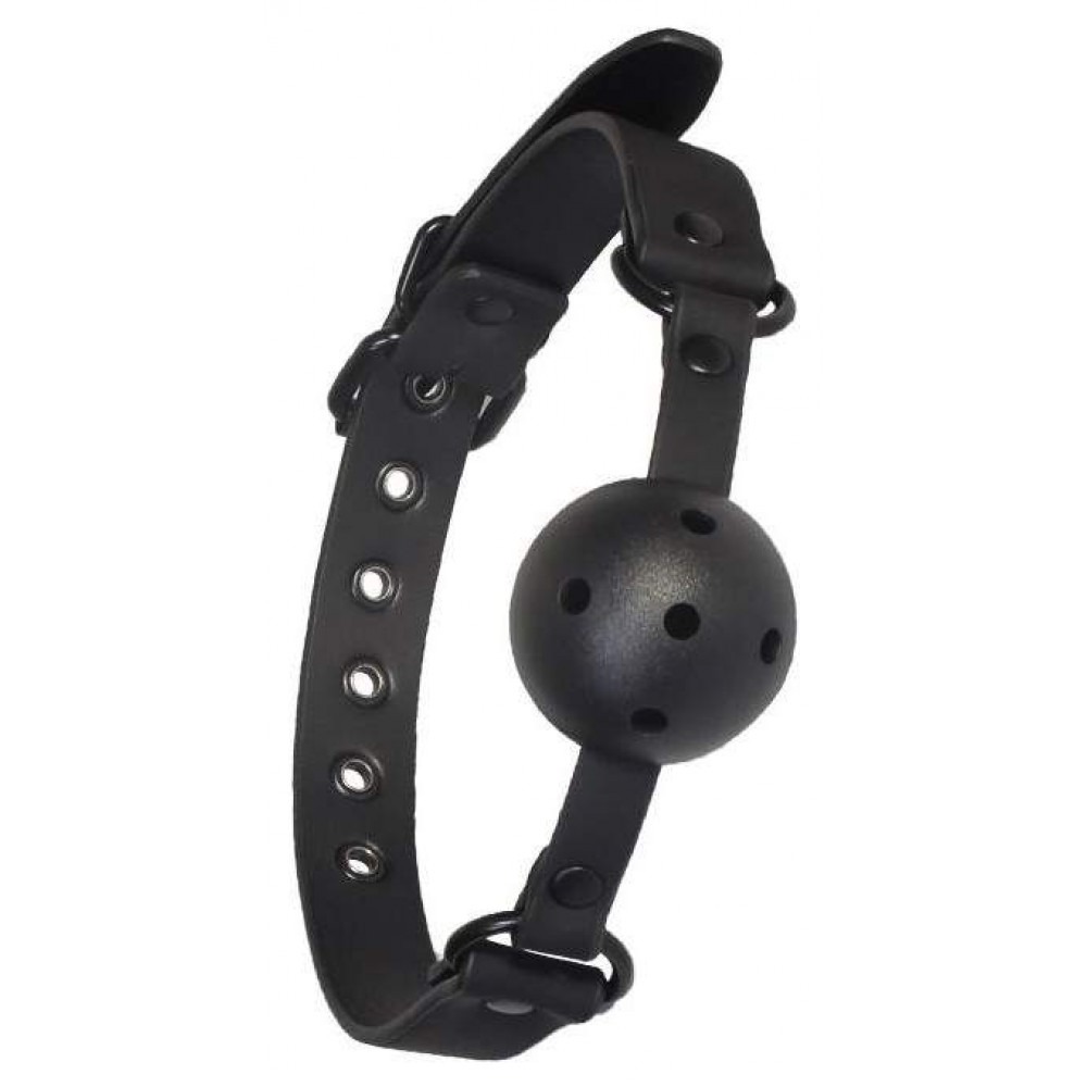 Кляп с шариком Dream toys BLAZE Luxury Fetish черный