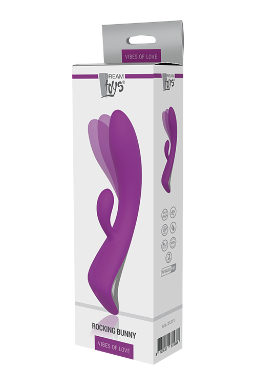 Подвійний вібратор Dream Toys VIBES OF LOVE ROCKING BUNNY PURPLE