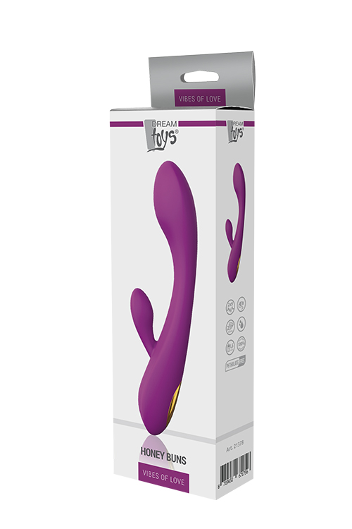 Подвійний вібратор Dream Toys VIBES OF LOVE HONEY BUNS PURPLE