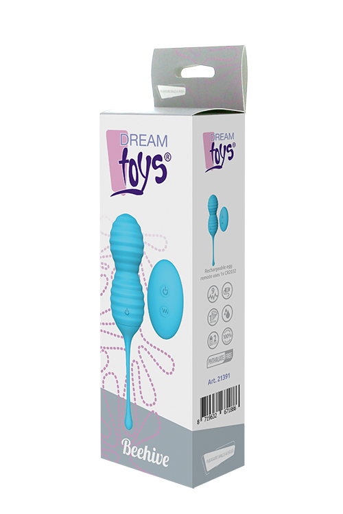 Вагінальні кульки з дистанційним пультом DREAM TOYS BEEHIVE BLUE