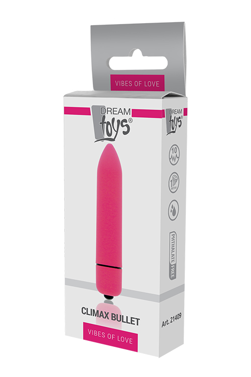 Міні вібромасажер DREAM TOYS 10-SPEED CLIMAX BULLET PINK