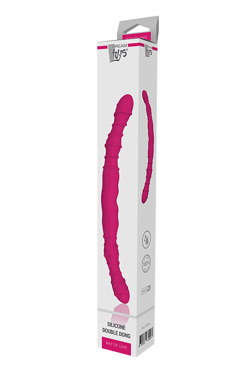 Подвійний фалоімітатор Dream Toys WAY OF LOVE SILICONE DOUBLE DONG