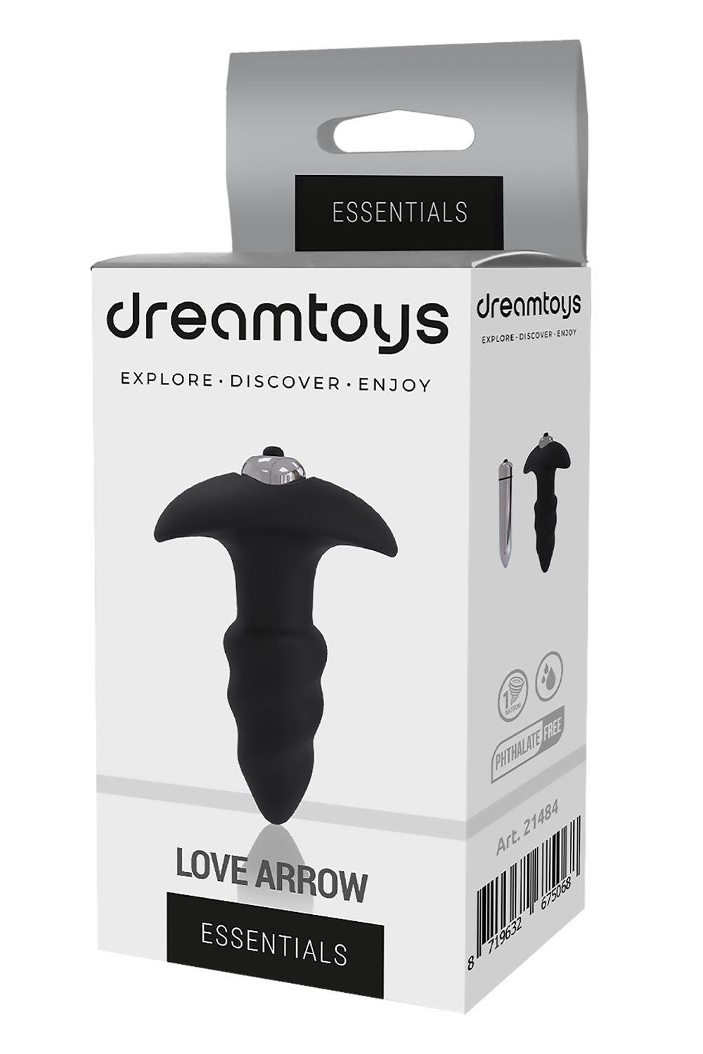 Анальна пробка з віброкулею Dream Тoys Еssentials чорна