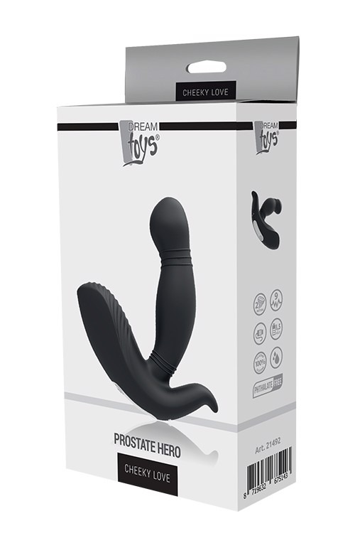 Масажер простати з вібрацією Dream Toys Cheeky Love, чорний