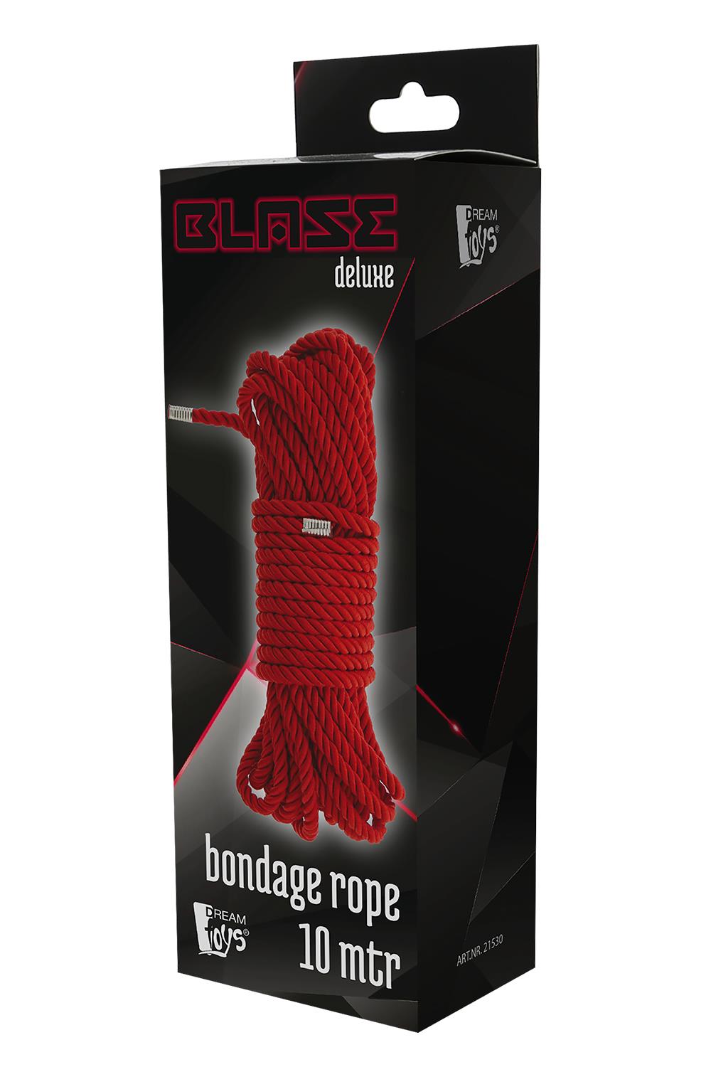 Мотузка для бондажу Dream Toys Blaze Deluxe червона, 10 м