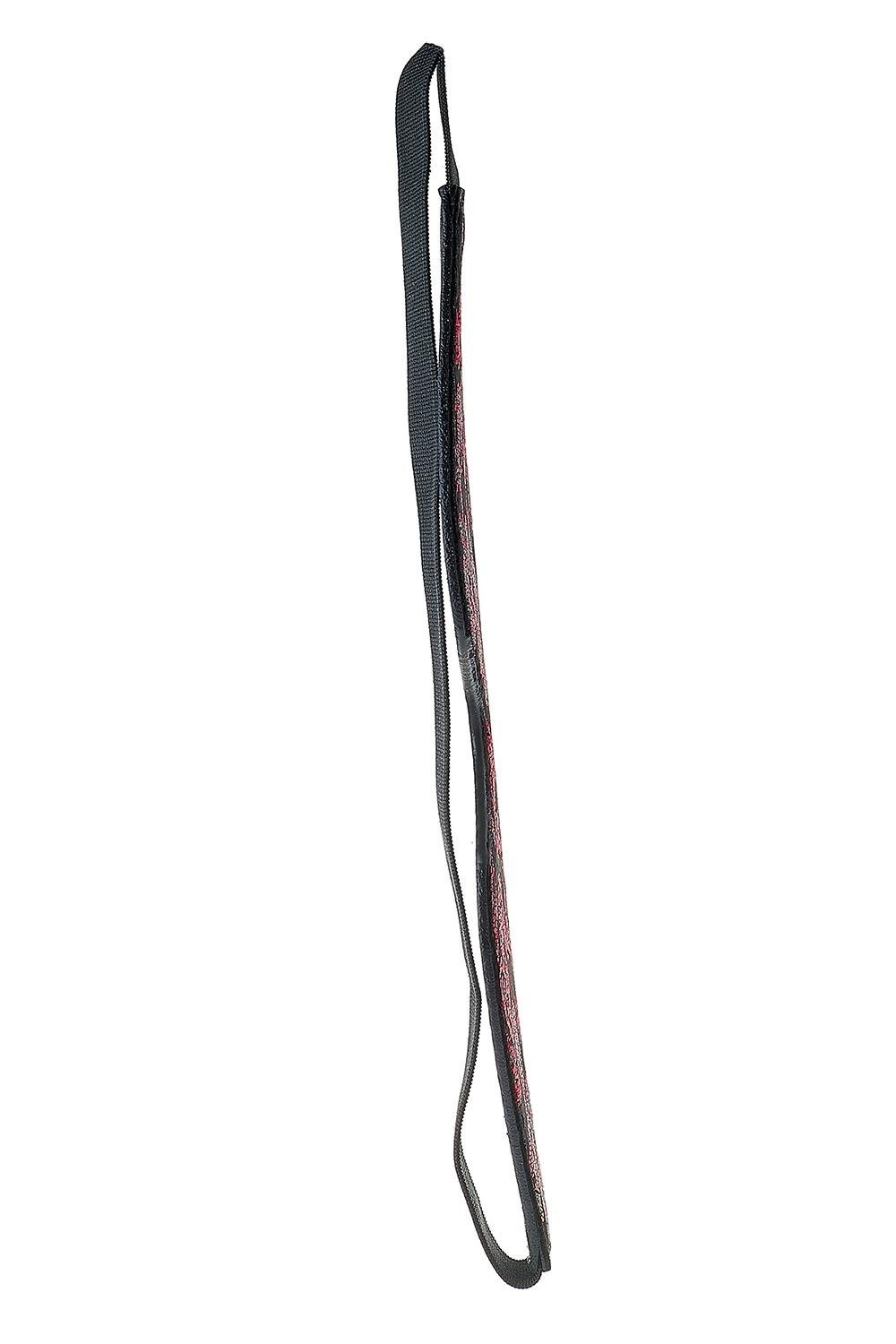 Маска на глаза черная Dream Тoys Blaze Deluxe Blindfold с красным узором в виде вышивки
