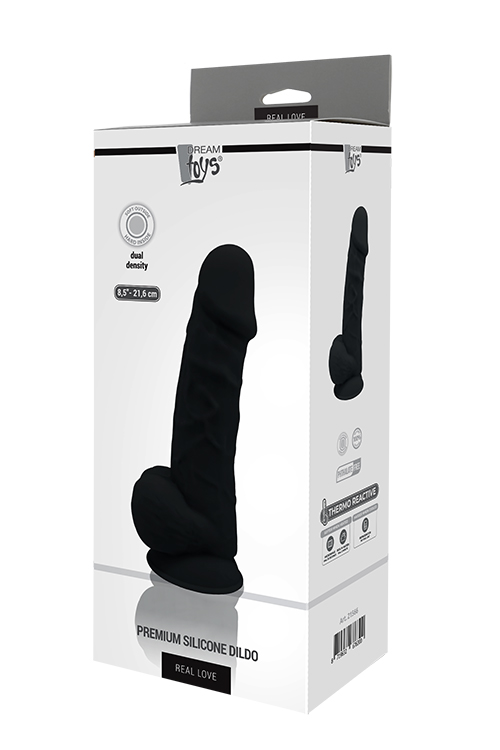 Фаллоимитатор Термоактивный REAL LOVE 8.5 , Black