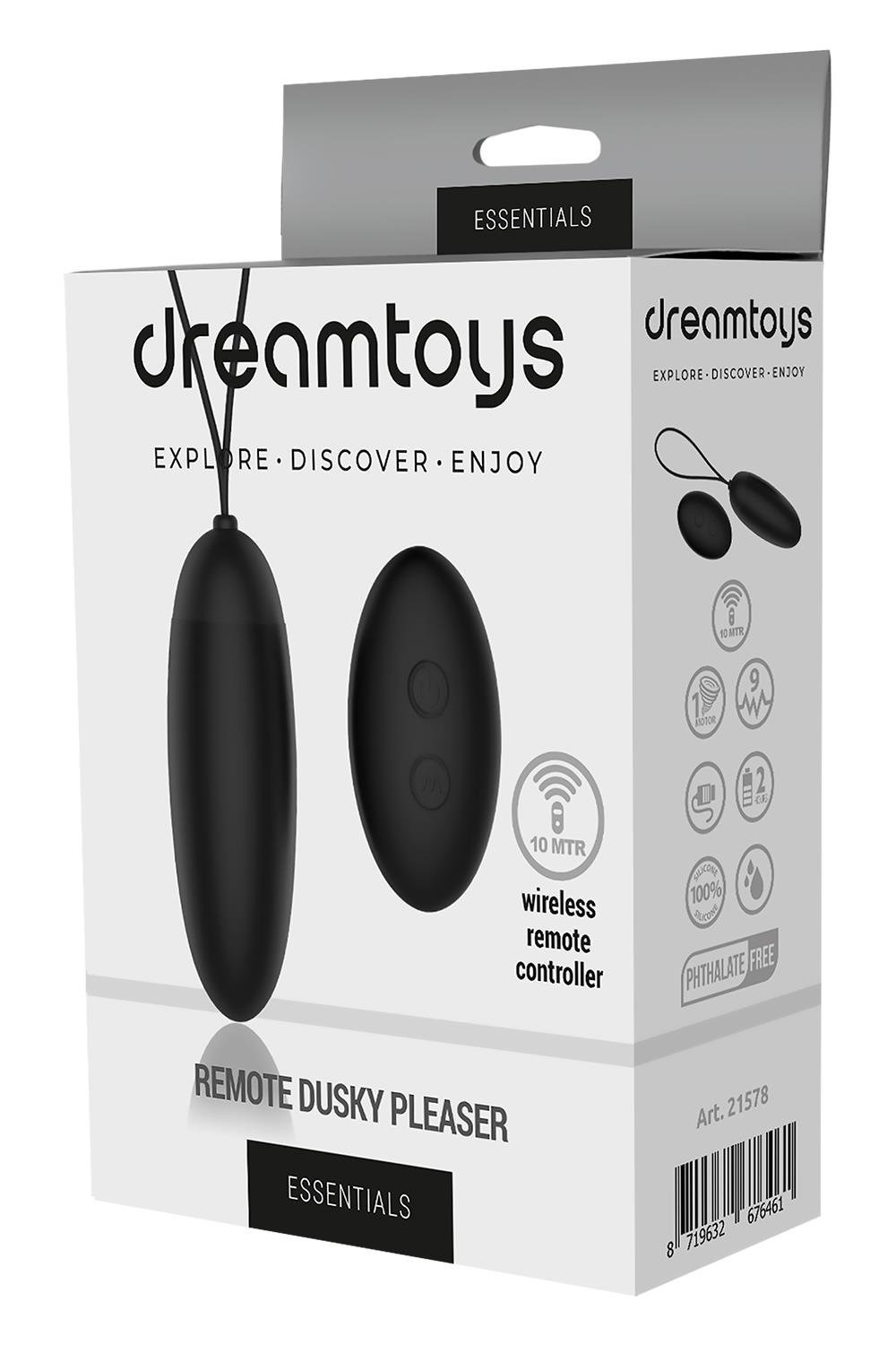 Віброяйце з бездротовим пультом Dream Тoys Еssentials чорне
