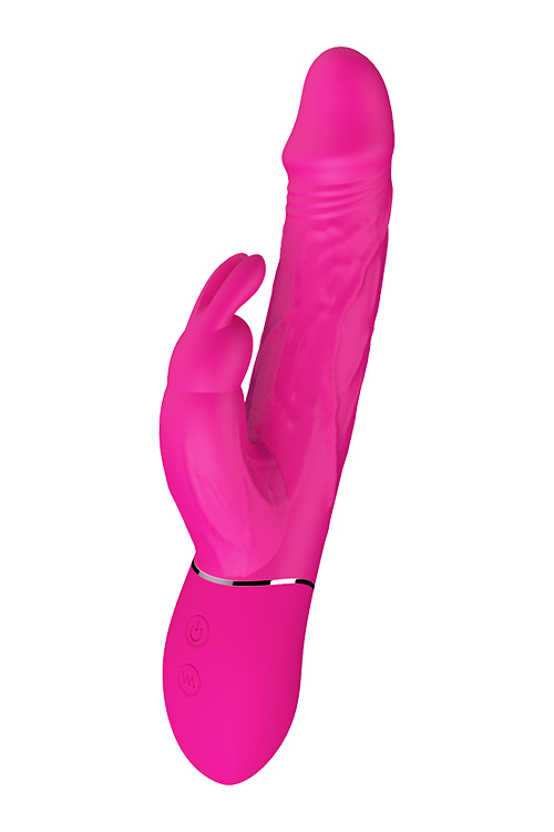 Подвійний вібратор кролик Dream Toys VIBES OF LOVE COCKY RABBIT MAGENTA