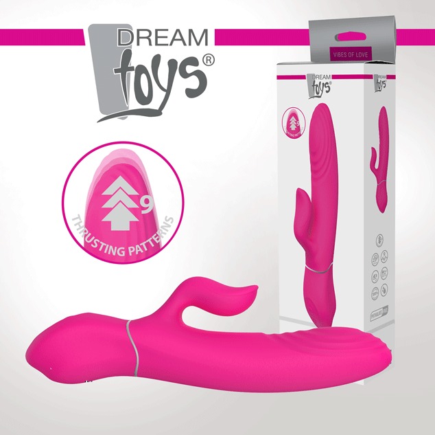 Вібратор-кролик Dreamtoys Essentials Duo Thruster для клітора, рожевий