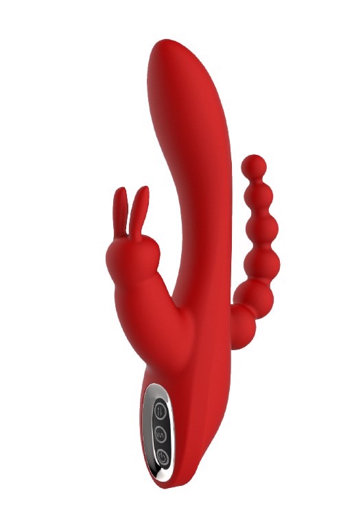 Вібромасажер потрійний Dream Toys Red Revolution Hera червоний