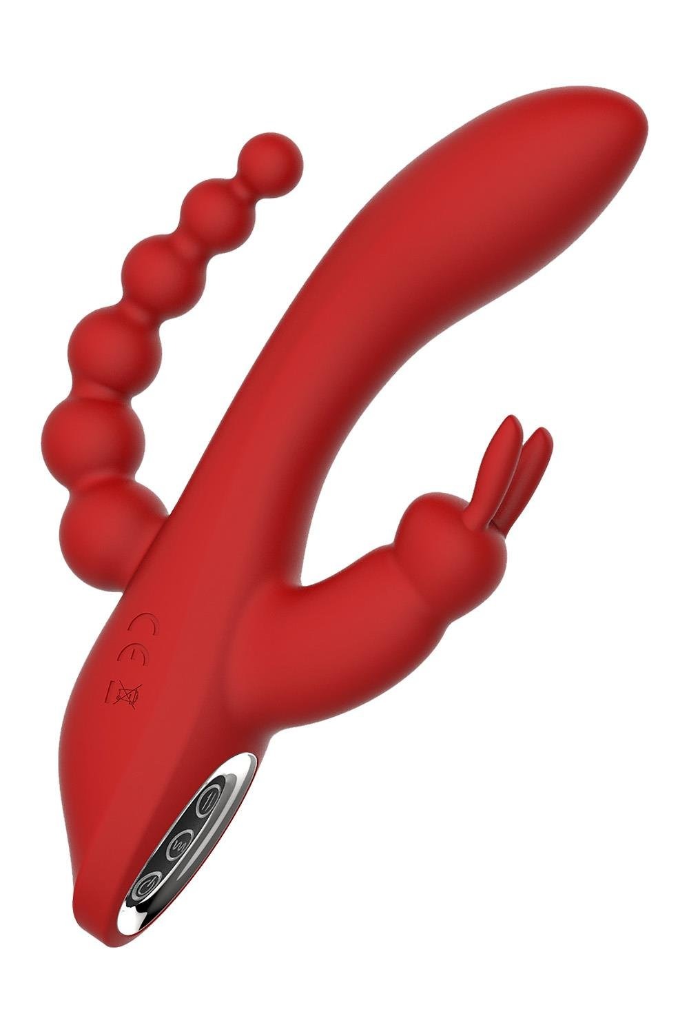 Вібромасажер потрійний Dream Toys Red Revolution Hera червоний