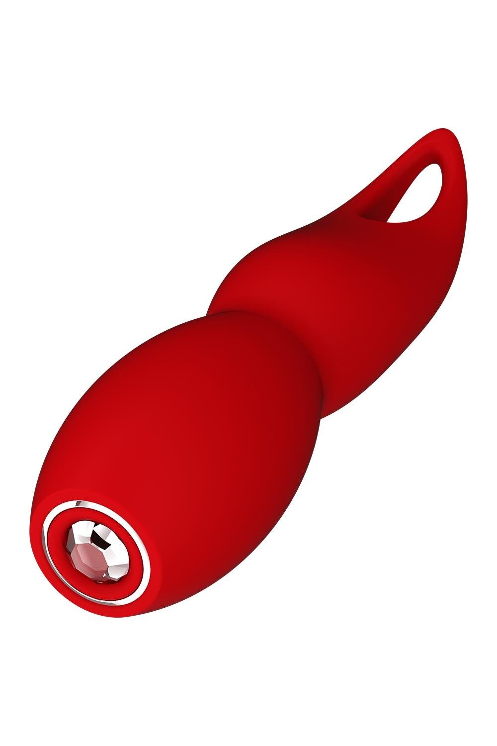 Вибратор Dream Toys Red Revolution Fulla с гибким наконечником лепестком, красный