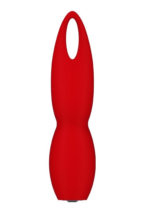 Вибратор Dream Toys Red Revolution Fulla с гибким наконечником лепестком, красный