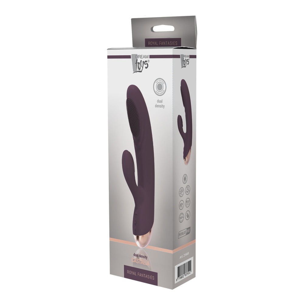 Вибромассажер с функцией нагрева Dream Toys Royal Fantasies Castalia фиолетовый