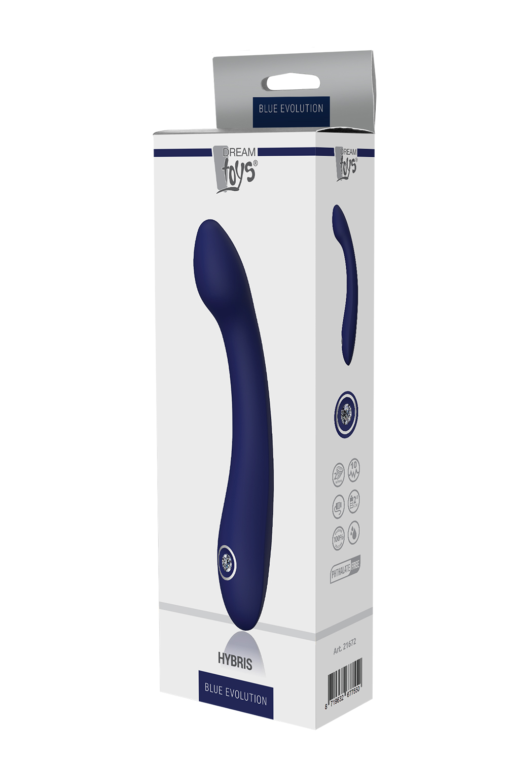 Вібромасажер для точки G BLUE EVOLUTION HYBRIS