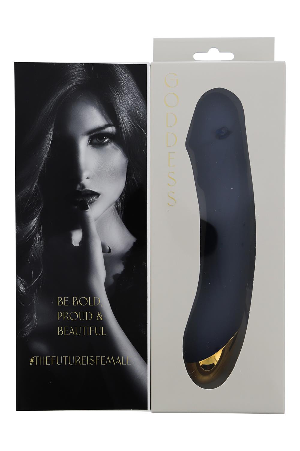 Вибромассажер с функцией нагрева Dream Toys Goddess Collection Boreas синий