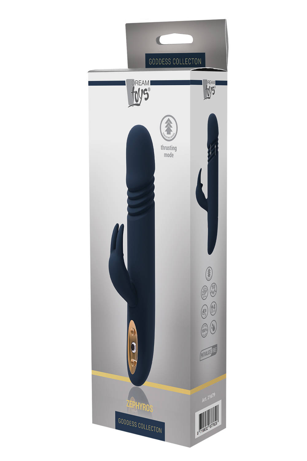 Вибратор с поступательными движениями Dream Toys GODDESS ZEPHYROS