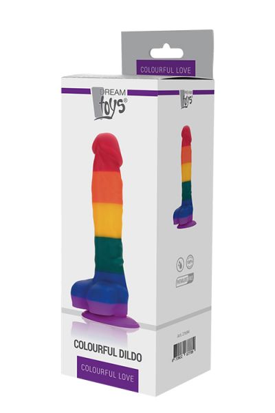 Радужный фаллоимитатор COLOURFUL LOVE DILDO