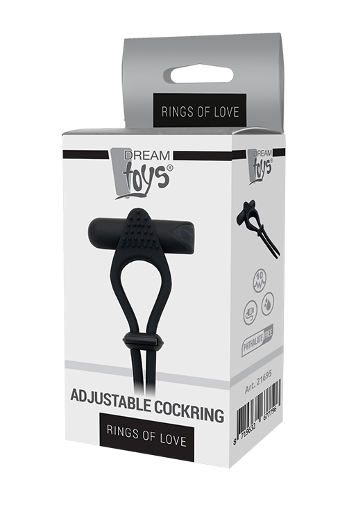 Эрекционное виброкольцо Dream Toys RINGS OF LOVE ADJUSTABLE COCKRING