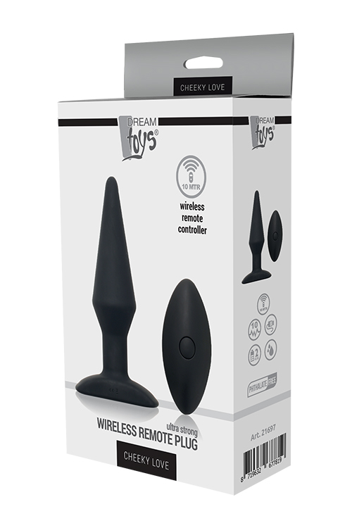 Анальна пробка з бездротовим пультом CHEEKY LOVE PLUG
