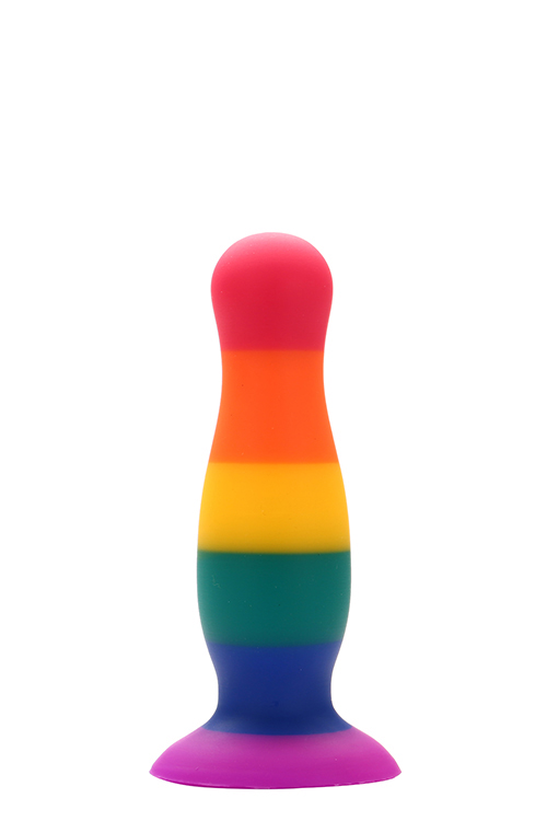 Райдужна анальна пробка COLOURFUL LOVE PLUG
