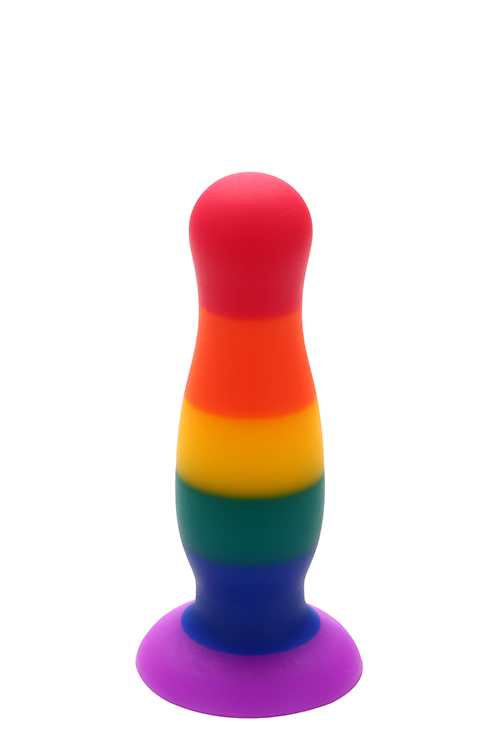 Райдужна анальна пробка COLOURFUL LOVE PLUG