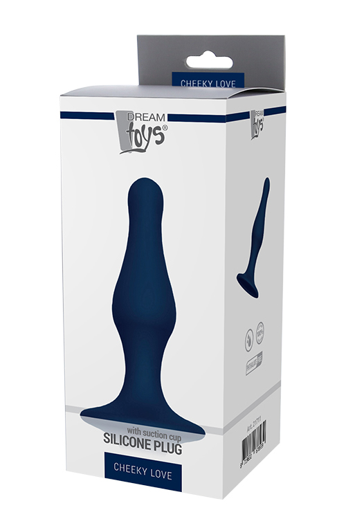 Dt21711 анальна пробка CHEEKY LOVE SILICONE PLUG LARGE BLUE