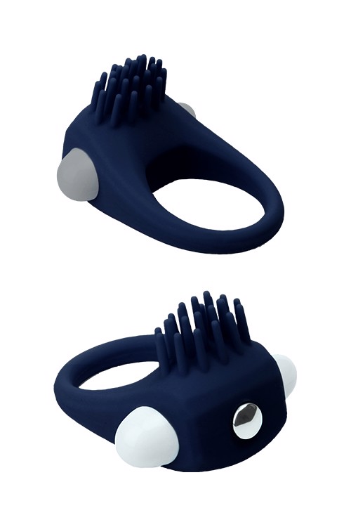 Эрекционное кольцо Dream Toys Rings of Love с усиками, синего цвета