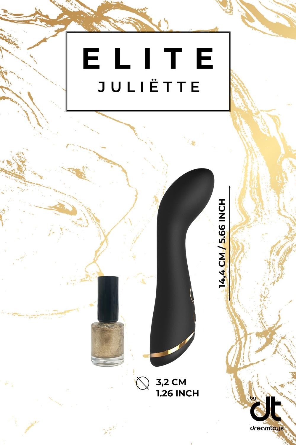 Вибромассажер для точки G Dream Toys Elite Juliette черный