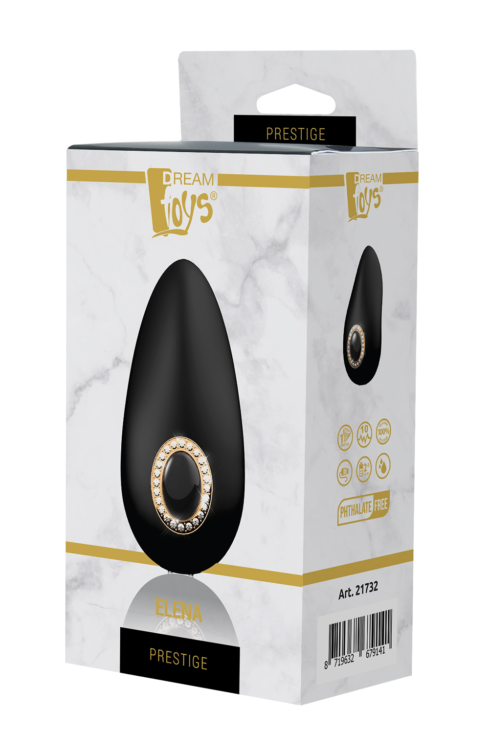 Кліторальний вібростимулятор Dream Toys PRESTIGE ELENA чорний