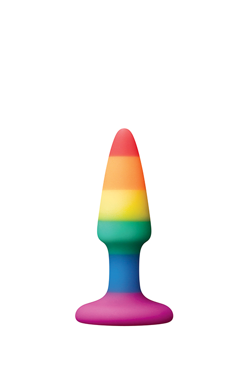 Анальная пробка DREAM TOYS COLOURFUL LOVE RAINBOW ANAL PLUG MINI